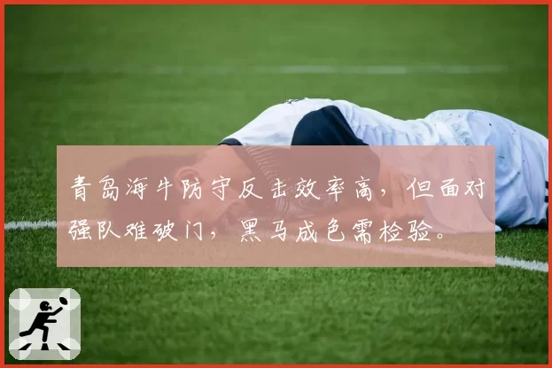青岛海牛防守反击效率高，但面对强队难破门，黑马成色需检验。